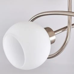 Hofstein Motala Deckenleuchte LED Nickel-Matt, 3-flammig, Fernbedienung, Farbwechsler -LED Leuchten Verkäufe 2022 motala deckenleuchte h3299975 do2 10