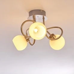 Hofstein Motala Deckenleuchte LED Nickel-Matt, 3-flammig, Fernbedienung, Farbwechsler -LED Leuchten Verkäufe 2022 motala deckenleuchte h3299975 do2 13