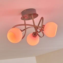 Hofstein Motala Deckenleuchte LED Nickel-Matt, 3-flammig, Fernbedienung, Farbwechsler -LED Leuchten Verkäufe 2022 motala deckenleuchte h3299975 do2 15