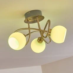 Hofstein Motala Deckenleuchte LED Nickel-Matt, 3-flammig, Fernbedienung, Farbwechsler -LED Leuchten Verkäufe 2022 motala deckenleuchte h3299975 do2 23