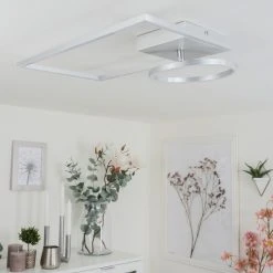 Hofstein Moya Deckenleuchte LED Silber, Wei&szlig;, 1-flammig -LED Leuchten Verkäufe 2022 moya deckenleuchte h3551554 11