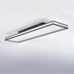 Hofstein Nabbas Deckenpanel LED Schwarz, 1-flammig, Fernbedienung -LED Leuchten Verkäufe 2022 nabbas deckenpanel h3580455 7