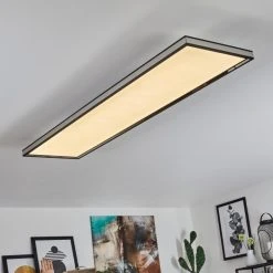 Hofstein Nabbas Deckenpanel LED Schwarz, 1-flammig, Fernbedienung -LED Leuchten Verkäufe 2022 nabbas deckenpanel h3580479 6