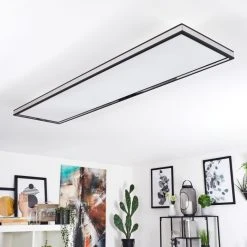 Hofstein Nabbas Deckenpanel LED Schwarz, 1-flammig, Fernbedienung -LED Leuchten Verkäufe 2022 nabbas deckenpanel h3580479 9