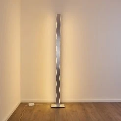 Hofstein Nagold Stehleuchte LED Nickel-Matt, Chrom, 1-flammig -LED Leuchten Verkäufe 2022 nagold stehleuchte h3307373 12