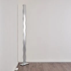 Hofstein Nagold Stehleuchte LED Nickel-Matt, Chrom, 1-flammig -LED Leuchten Verkäufe 2022 nagold stehleuchte h3307373 13