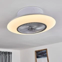 Hofstein Nagoya Deckenventilator LED Wei&szlig;, 1-flammig, Fernbedienung -LED Leuchten Verkäufe 2022 nagoya deckenventilator h3370636 12