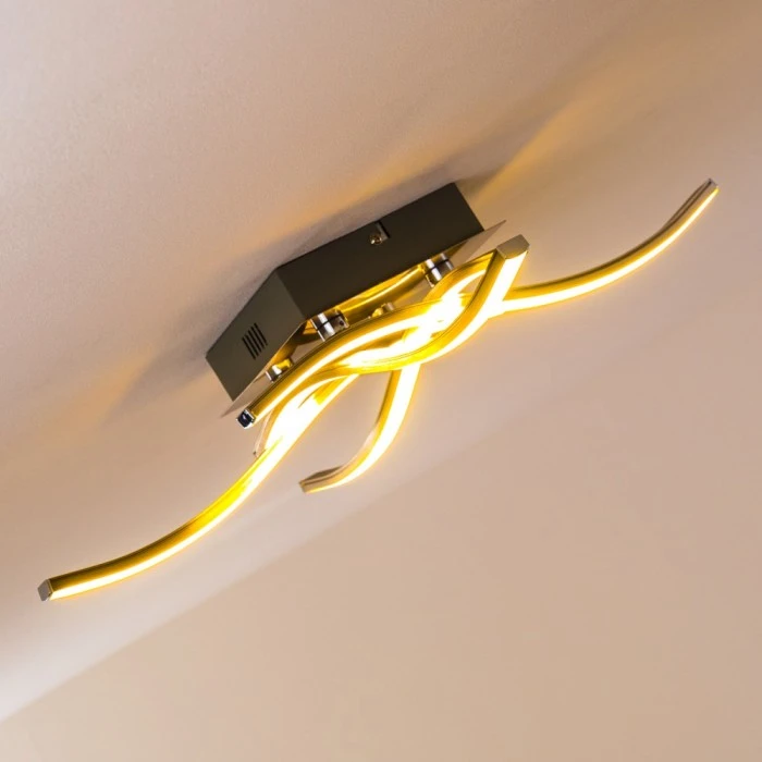 Hofstein Nanaimo Deckenleuchte LED Nickel-Matt, 4-flammig 11 Hofstein Nanaimo Deckenleuchte LED Nickel-Matt, 4-flammig – Bild 11