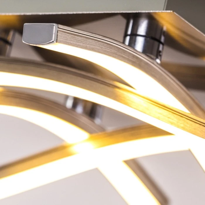 Hofstein Nanaimo Deckenleuchte LED Nickel-Matt, 4-flammig 14 Hofstein Nanaimo Deckenleuchte LED Nickel-Matt, 4-flammig – Bild 14