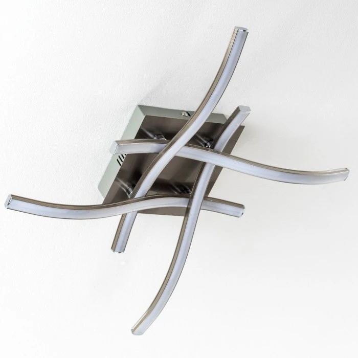 Hofstein Nanaimo Deckenleuchte LED Nickel-Matt, 4-flammig 16 Hofstein Nanaimo Deckenleuchte LED Nickel-Matt, 4-flammig – Bild 16