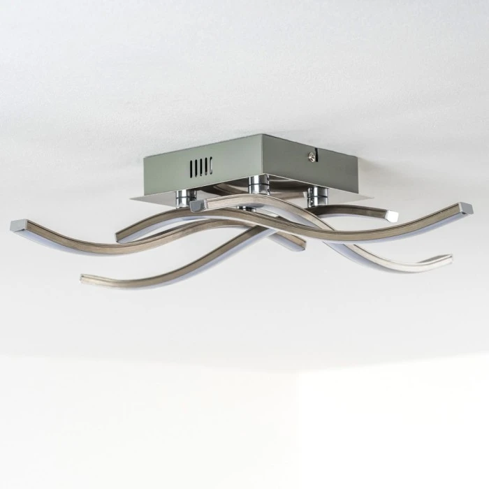 Hofstein Nanaimo Deckenleuchte LED Nickel-Matt, 4-flammig 17 Hofstein Nanaimo Deckenleuchte LED Nickel-Matt, 4-flammig – Bild 17