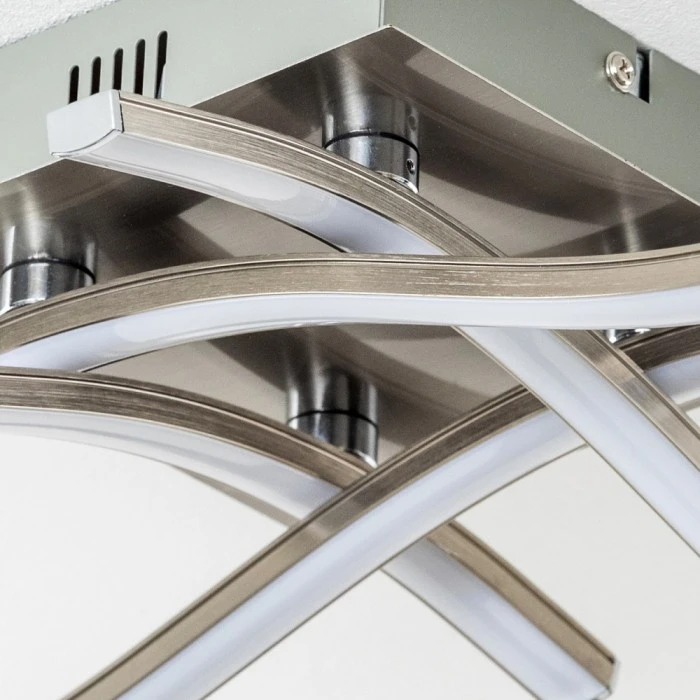 Hofstein Nanaimo Deckenleuchte LED Nickel-Matt, 4-flammig 7 Hofstein Nanaimo Deckenleuchte LED Nickel-Matt, 4-flammig – Bild 7