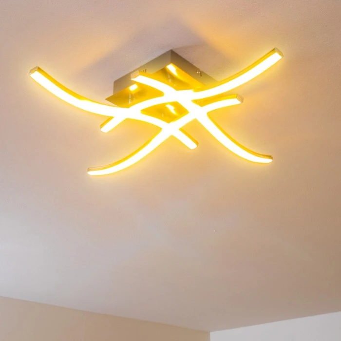 Hofstein Nanaimo Deckenleuchte LED Nickel-Matt, 4-flammig 10 Hofstein Nanaimo Deckenleuchte LED Nickel-Matt, 4-flammig – Bild 10