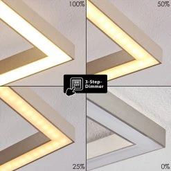 Hofstein Narpes Deckenleuchte LED Nickel-Matt, 1-flammig -LED Leuchten Verkäufe 2022 narpes deckenleuchte h3297124 do1 3