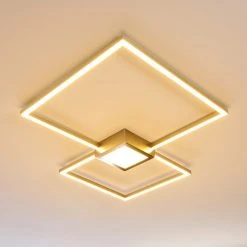 Hofstein Narpes Deckenleuchte LED Nickel-Matt, 1-flammig -LED Leuchten Verkäufe 2022 narpes deckenleuchte h3297124 do1 5