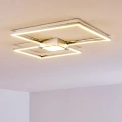 Hofstein Narpes Deckenleuchte LED Nickel-Matt, 1-flammig -LED Leuchten Verkäufe 2022 narpes deckenleuchte h3311837 14