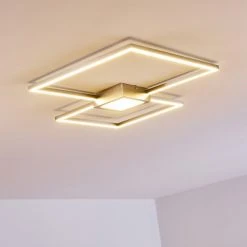 Hofstein Narpes Deckenleuchte LED Nickel-Matt, 1-flammig -LED Leuchten Verkäufe 2022 narpes deckenleuchte h3311837 16