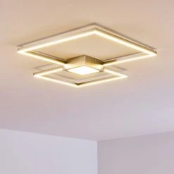 Hofstein Narpes Deckenleuchte LED Nickel-Matt, 1-flammig -LED Leuchten Verkäufe 2022 narpes deckenleuchte h3311837 2