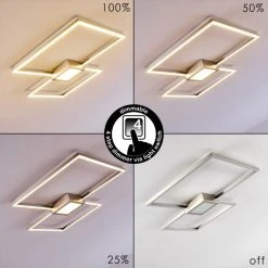 Hofstein Narpes Deckenleuchte LED Nickel-Matt, 1-flammig -LED Leuchten Verkäufe 2022 narpes deckenleuchte h3311837 5