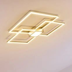 Hofstein Narpes Deckenleuchte LED Nickel-Matt, 1-flammig -LED Leuchten Verkäufe 2022 narpes deckenleuchte h3311851 8