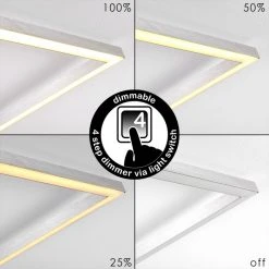 Hofstein Narpes Deckenleuchte LED Nickel-Matt, 1-flammig -LED Leuchten Verkäufe 2022 narpes deckenleuchte h3322413 11