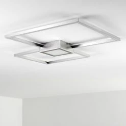 Hofstein Narpes Deckenleuchte LED Nickel-Matt, 1-flammig -LED Leuchten Verkäufe 2022 narpes deckenleuchte h3322413 12