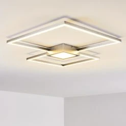 Hofstein Narpes Deckenleuchte LED Nickel-Matt, 1-flammig -LED Leuchten Verkäufe 2022 narpes deckenleuchte h3322413 2