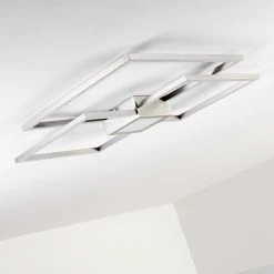 Hofstein Narpes Deckenleuchte LED Nickel-Matt, 1-flammig -LED Leuchten Verkäufe 2022 narpes deckenleuchte h3322437 11