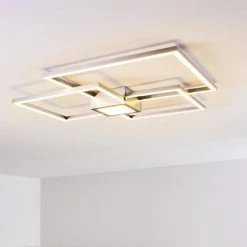 Hofstein Narpes Deckenleuchte LED Nickel-Matt, 1-flammig -LED Leuchten Verkäufe 2022 narpes deckenleuchte h3322437 15