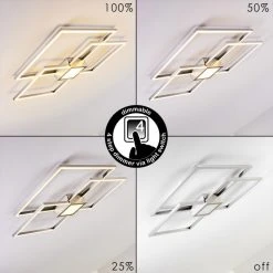 Hofstein Narpes Deckenleuchte LED Nickel-Matt, 1-flammig -LED Leuchten Verkäufe 2022 narpes deckenleuchte h3322437 7