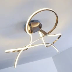 Hofstein Narwa Deckenleuchte LED Nickel-Matt, 1-flammig -LED Leuchten Verkäufe 2022 narwa deckenleuchte h3023716 17