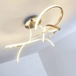 Hofstein Narwa Deckenleuchte LED Nickel-Matt, 1-flammig -LED Leuchten Verkäufe 2022 narwa deckenleuchte h3023716 2