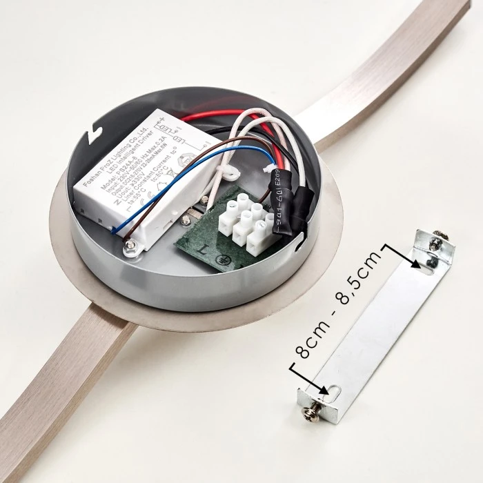 Hofstein Nendaz Deckenleuchte LED Nickel-Matt, 1-flammig 17 Hofstein Nendaz Deckenleuchte LED Nickel-Matt, 1-flammig – Bild 17