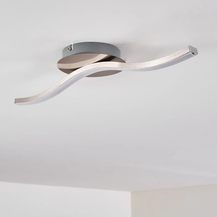 Hofstein Nendaz Deckenleuchte LED Nickel-Matt, 1-flammig 5 Hofstein Nendaz Deckenleuchte LED Nickel-Matt, 1-flammig – Bild 5