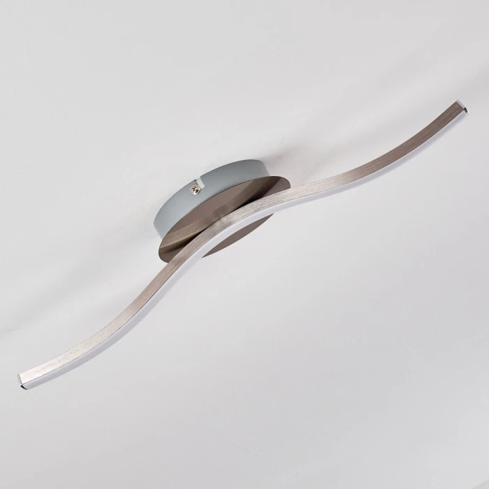 Hofstein Nendaz Deckenleuchte LED Nickel-Matt, 1-flammig 9 Hofstein Nendaz Deckenleuchte LED Nickel-Matt, 1-flammig – Bild 9