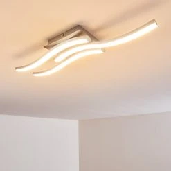 Hofstein Nendaz Deckenleuchte LED Nickel-Matt, 3-flammig -LED Leuchten Verkäufe 2022 nendaz deckenleuchte h3299425 do1 2