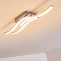 Hofstein Nendaz Deckenleuchte LED Nickel-Matt, 3-flammig -LED Leuchten Verkäufe 2022 nendaz deckenleuchte h3299425 do1 7