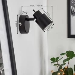 Hofstein Nestavel Wandleuchte LED Schwarz, 1-flammig -LED Leuchten Verkäufe 2022 nestavel wandleuchte h3615638 3