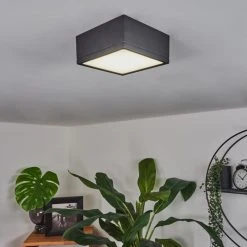 Hofstein Netstal Deckenleuchte LED Anthrazit, 1-flammig