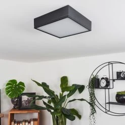 Hofstein Netstal Deckenleuchte LED Schwarz, 1-flammig -LED Leuchten Verkäufe 2022 netstal deckenleuchte h3550731 4