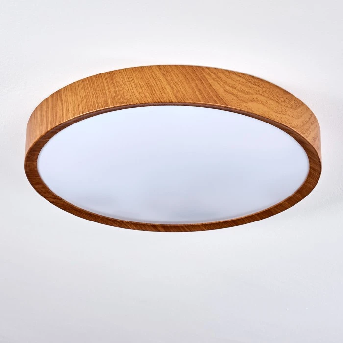 Hofstein Nexo Deckenleuchte LED Weiß, Holz dunkel, 1-flammig 8 Hofstein Nexo Deckenleuchte LED Weiß, Holz dunkel, 1-flammig – Bild 8