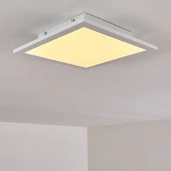 Hofstein Nexo Deckenpanel LED Wei&szlig;, 1-flammig, Fernbedienung -LED Leuchten Verkäufe 2022 nexo deckenpanel h3297025 do1 2