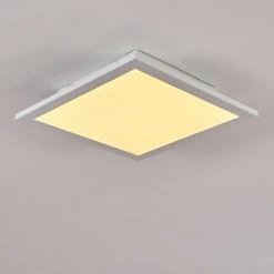 Hofstein Nexo Deckenpanel LED Wei&szlig;, 1-flammig, Fernbedienung -LED Leuchten Verkäufe 2022 nexo deckenpanel h3297025 do1 6