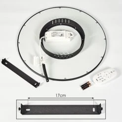 Hofstein Nexo Deckenpanel LED Schwarz, 1-flammig, Fernbedienung -LED Leuchten Verkäufe 2022 nexo deckenpanel h3391747 4