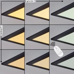 Hofstein Nexo LED Panel Schwarz, 1-flammig, Fernbedienung -LED Leuchten Verkäufe 2022 nexo led panel h3383728 2
