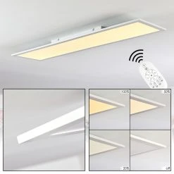 Hofstein Nexo LED Panel Wei&szlig;, 1-flammig, Fernbedienung