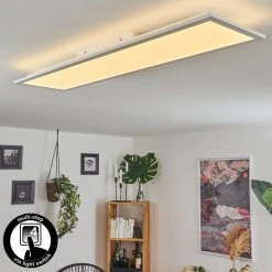 Hofstein Nexo LED Panel Wei&szlig;, 2-flammig