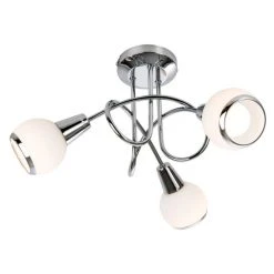 Nino Leuchten LORIS Deckenleuchte LED Chrom, 3-flammig