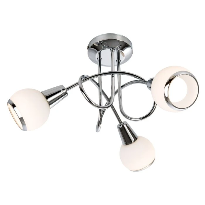 Nino Leuchten LORIS Deckenleuchte LED Chrom, 3-flammig 1 Nino Leuchten LORIS Deckenleuchte LED Chrom, 3-flammig
