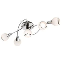 Nino Leuchten LORIS Deckenleuchte LED Chrom, 5-flammig